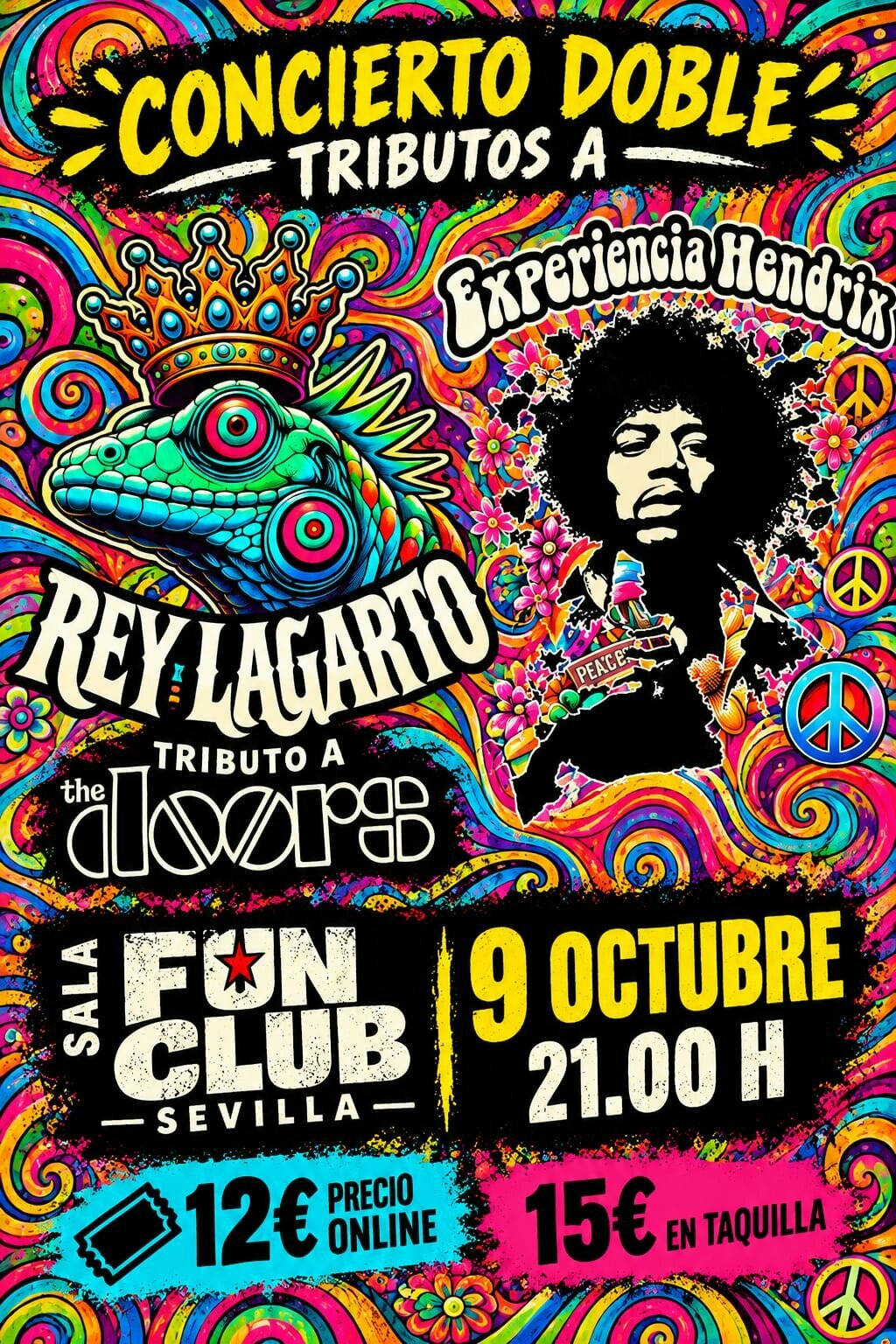 The Doors y Jimi Hendrix (doble Tributo)