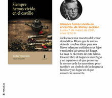 Mapas de un libro y su territorio con Gabriela Ybarra: "Siempre hemos vivido en el castillo", de Shirley Jackson_photo