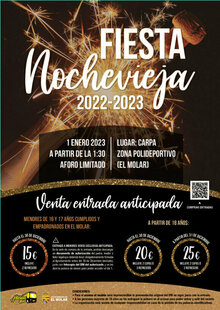 FIESTA DE NOCHEVIEJA 2022\/2023 en Entradium