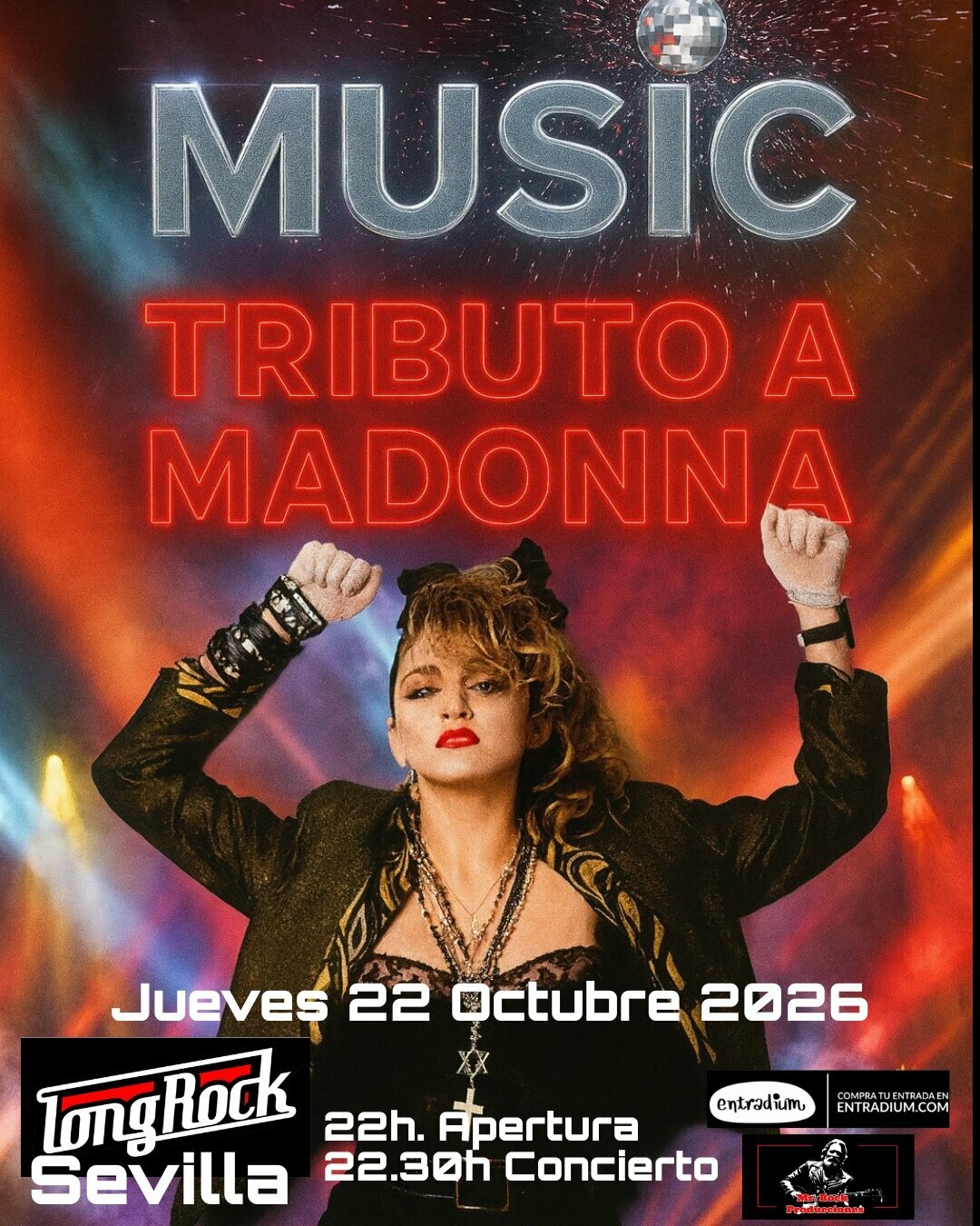 Music tributo a Madonna en Long Rock Sevilla