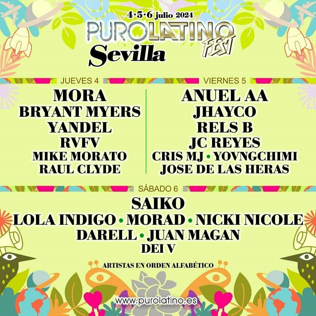 Cartel por dias puro latino sevilla 11df98e2