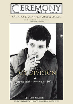 Compra bilhetes para CEREMONY ( Especial Joy Division), em