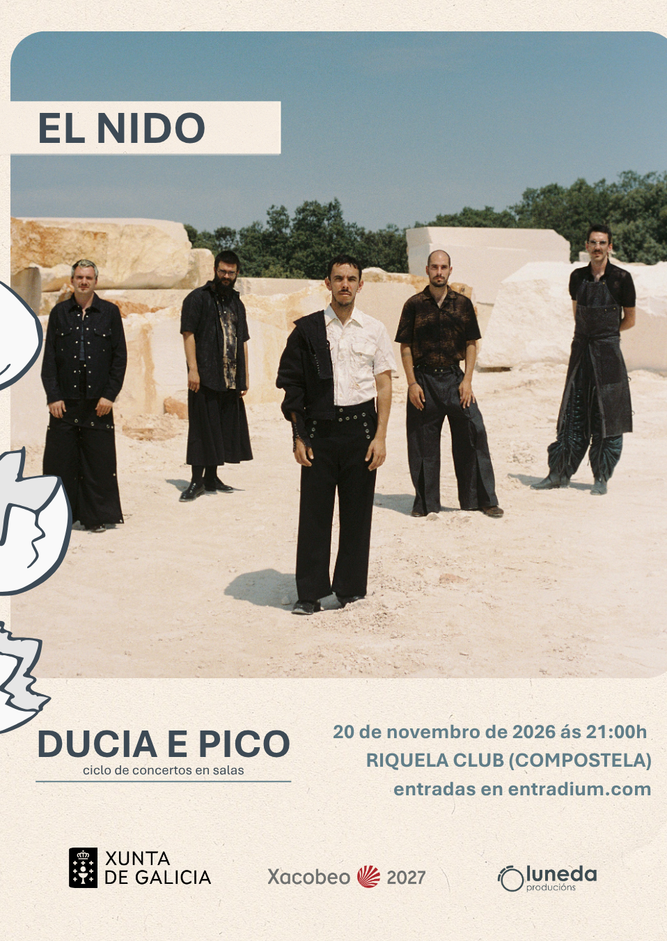 Concerto de EL NIDO na sala Riquela Club _Ciclo Ducia e Pico 2026