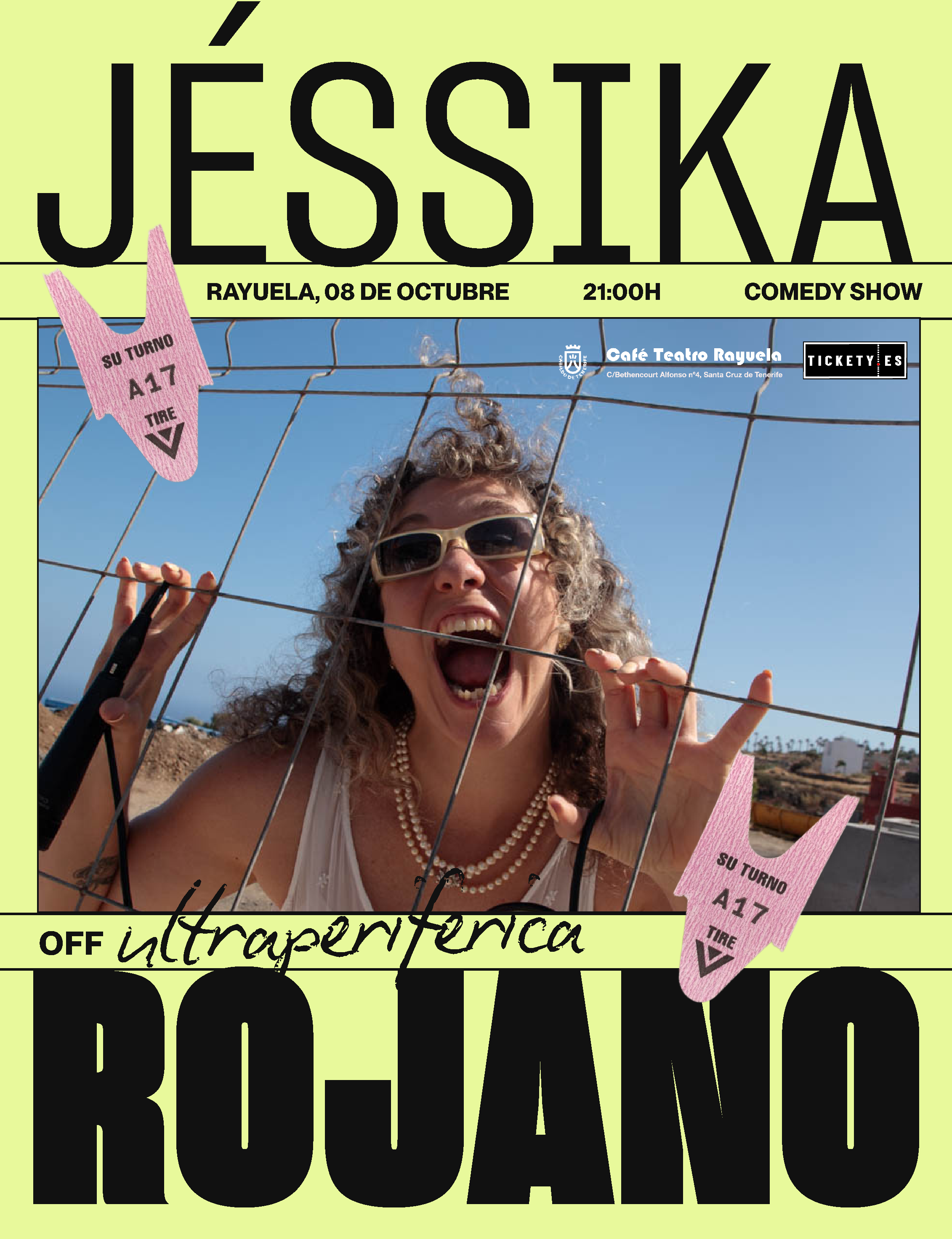 Jéssika Rojano, OFF Ultraperiférica, en el Café Teatro Rayuela