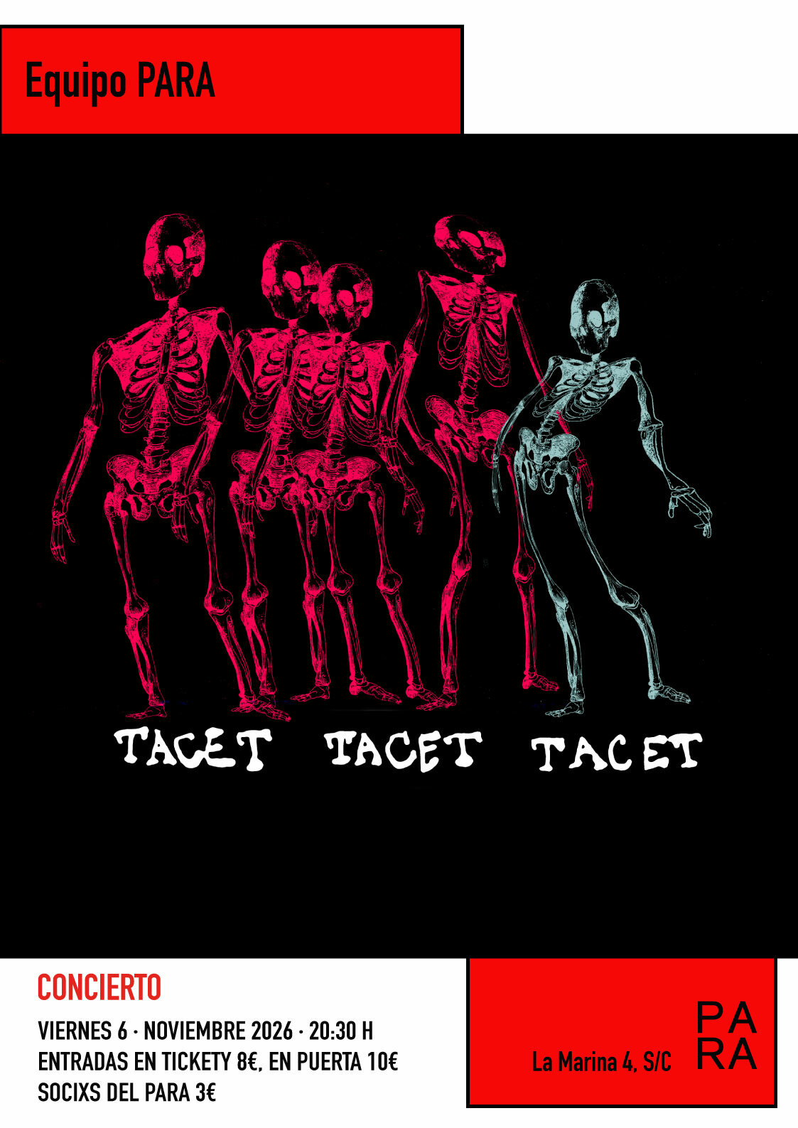 TACET TACET TACET · ELECTRÓNICA · AUDIOVISUAL