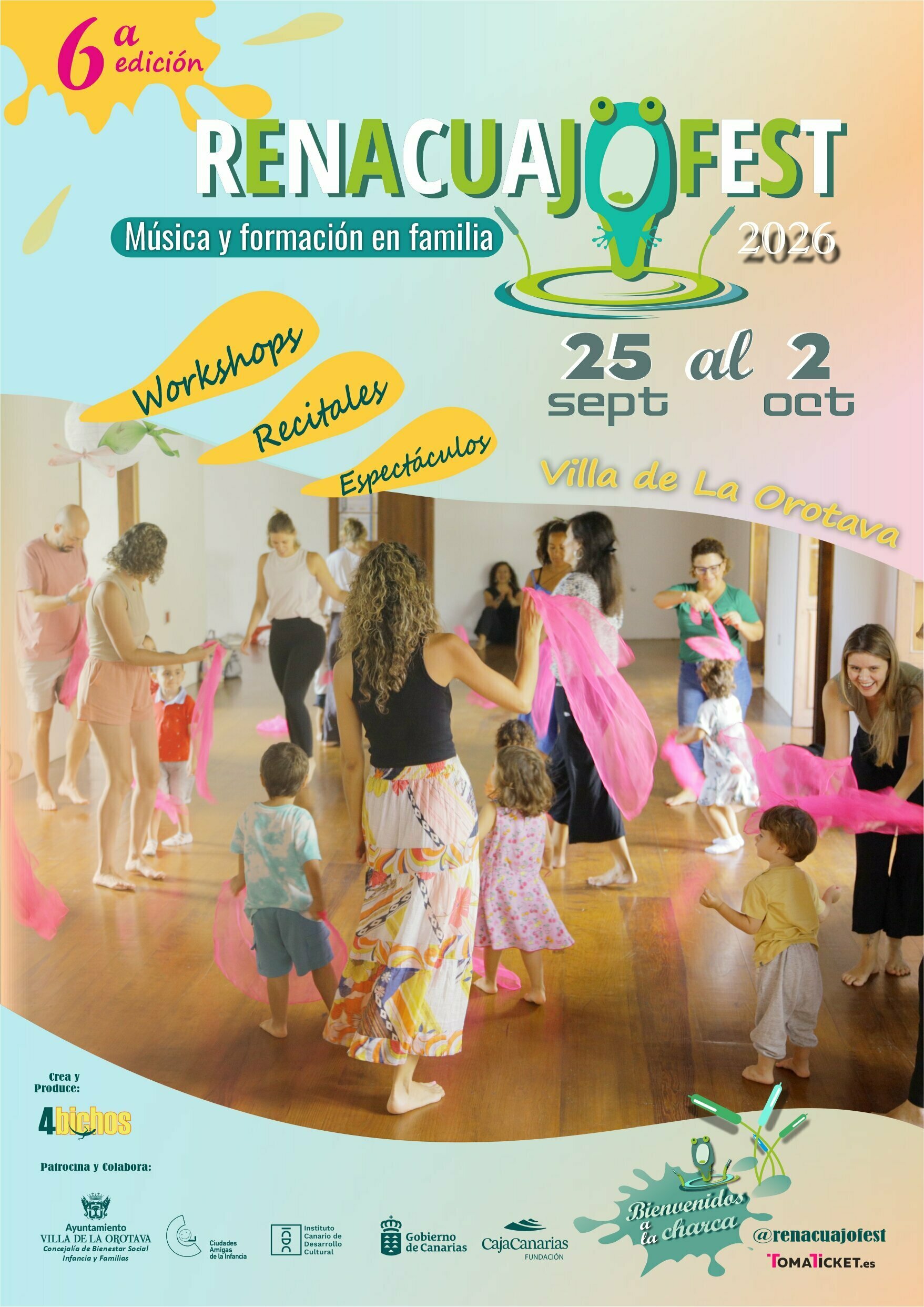 RENACUAJOFEST 6ta edición 2026, Villa de la Orotava