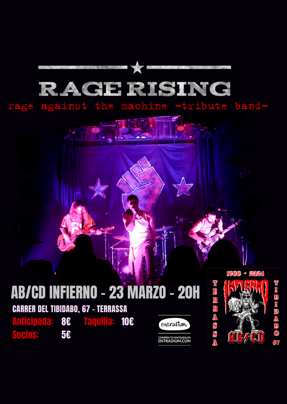 Compra entradas para RAGE RISING (RAGE AGAINST THE MACHINE Tribute