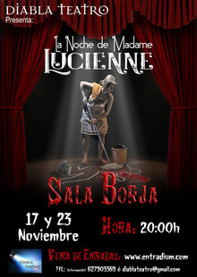 Event la noche de madanme lucienne 17 y 23 noviembre sala borja  1 