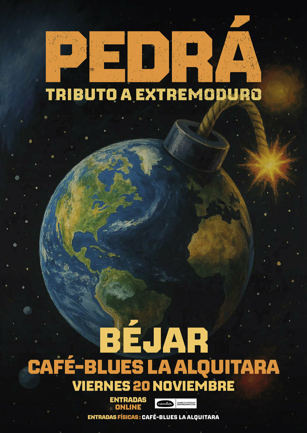 Pedrá (Tributo a Extremoduro) en Béjar en Café-Blues La Alquitara
