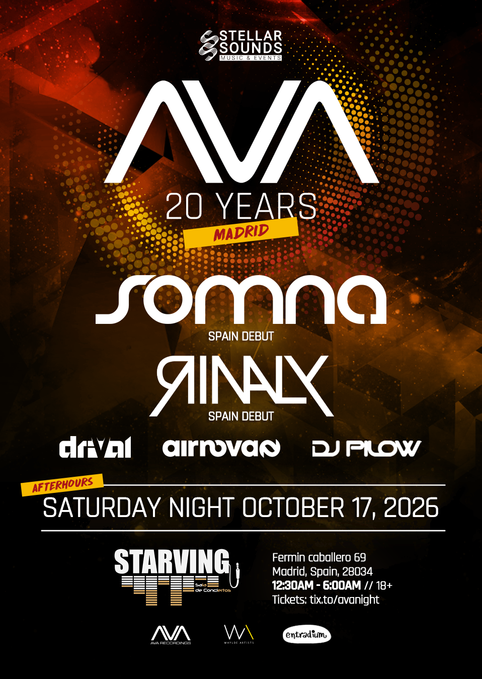 Stellar Sounds presenta AVA Night