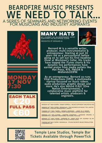 Buy tickets for Beardfire Music Presents: We Need to Talk - Bernard M ...