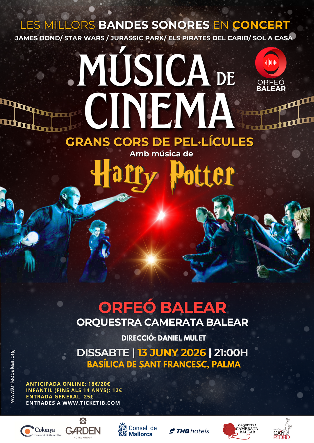 MÚSICA DE CINEMA. GRANS CORS DE PEL·LÍCULA. ORFEÓ BALEAR I CAMERATA BALEAR