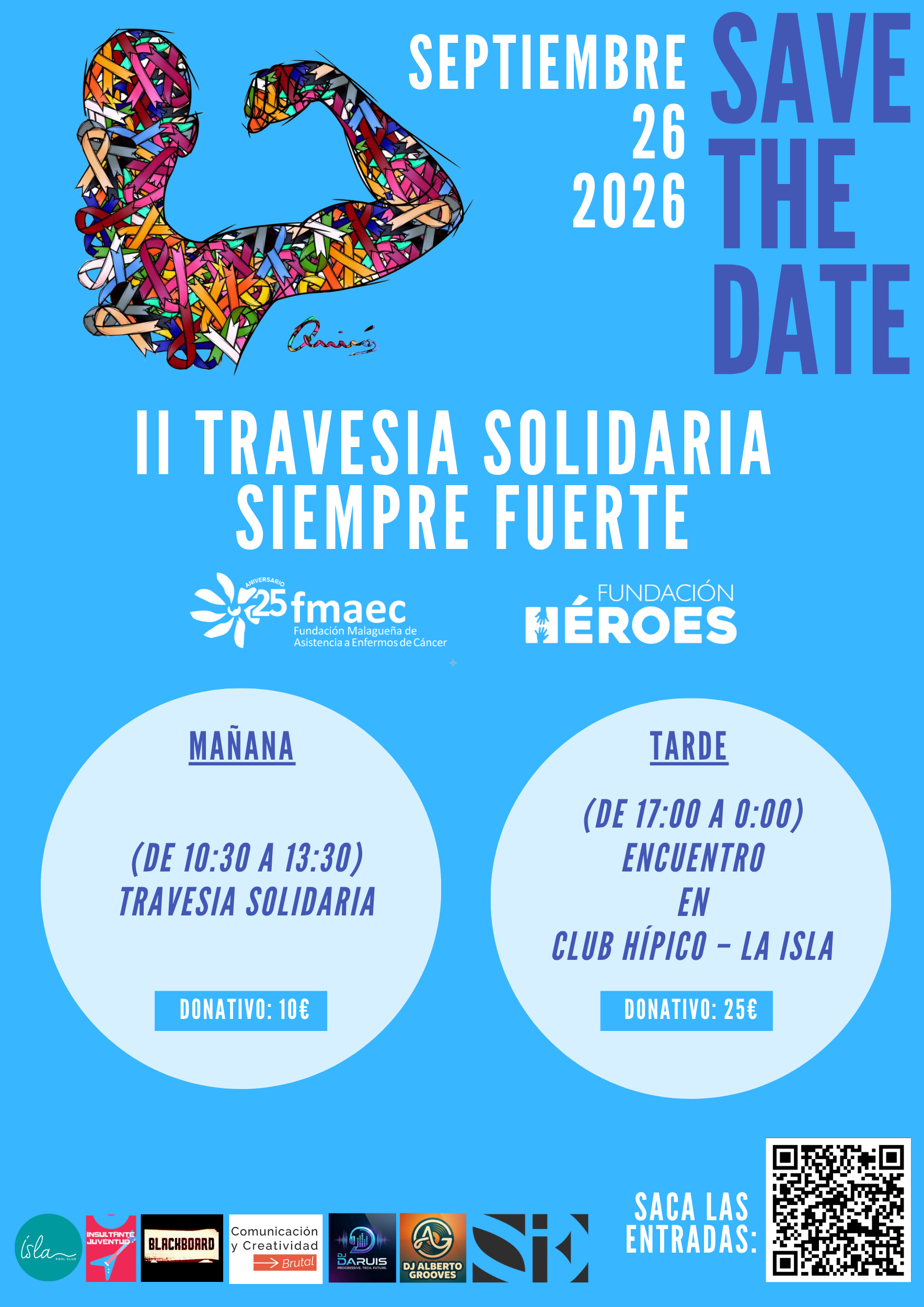 ENTRADAS EVENTO SOLIDARIO SIEMPRE FUERTE TRAVESÍA / FIESTA 26-09-2026