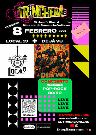 Compra entradas para EN CONCIERTO LOCAL13+DEJA VU, en MADRID ...