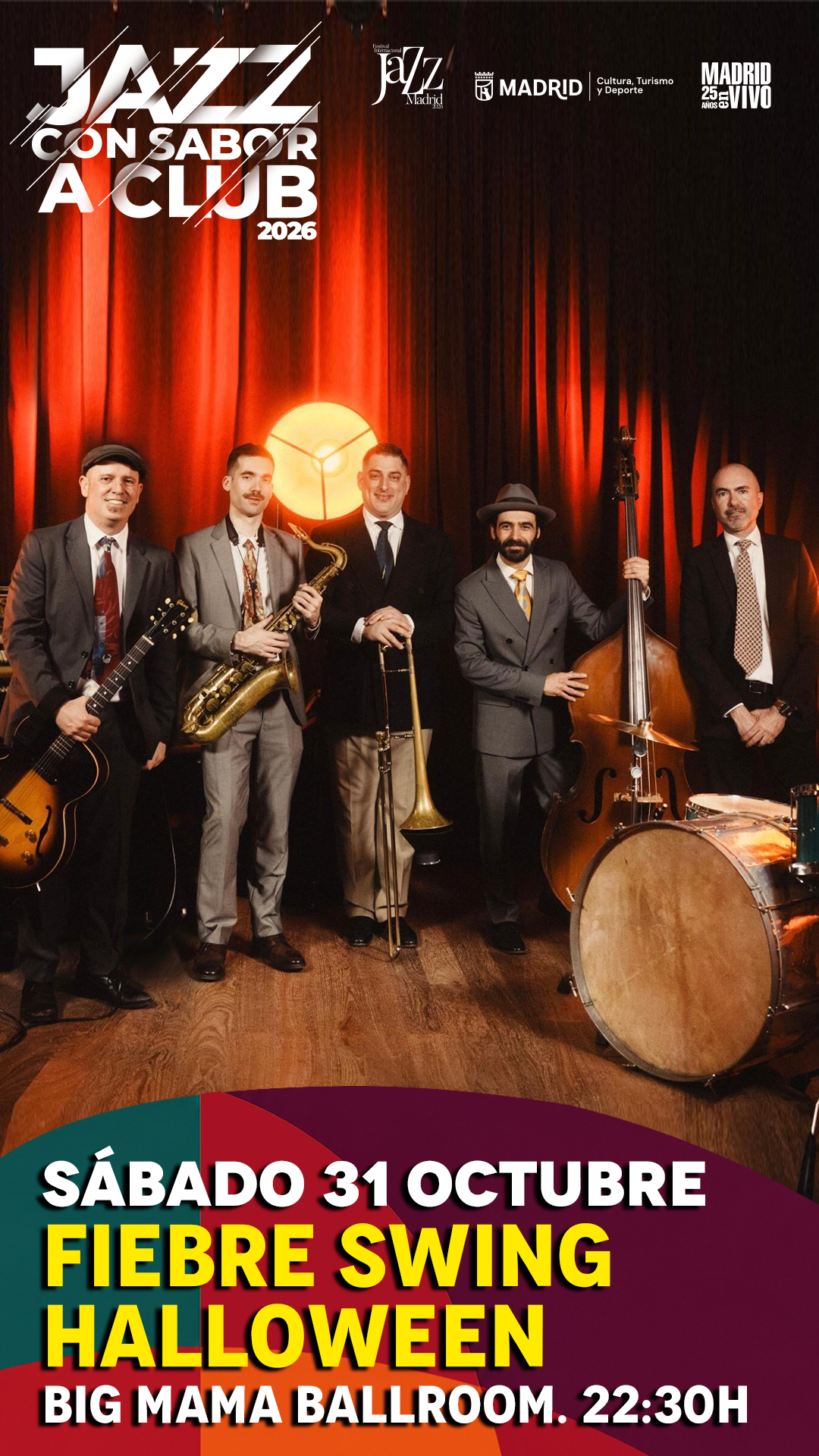 Jazz con sabor a club 26: Fiebre Swing Halloween (Festival JazzMadrid)