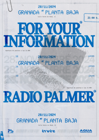 Compra entradas para FOR YOUR INFORMATION + RADIO PALMER en Granada, en ...
