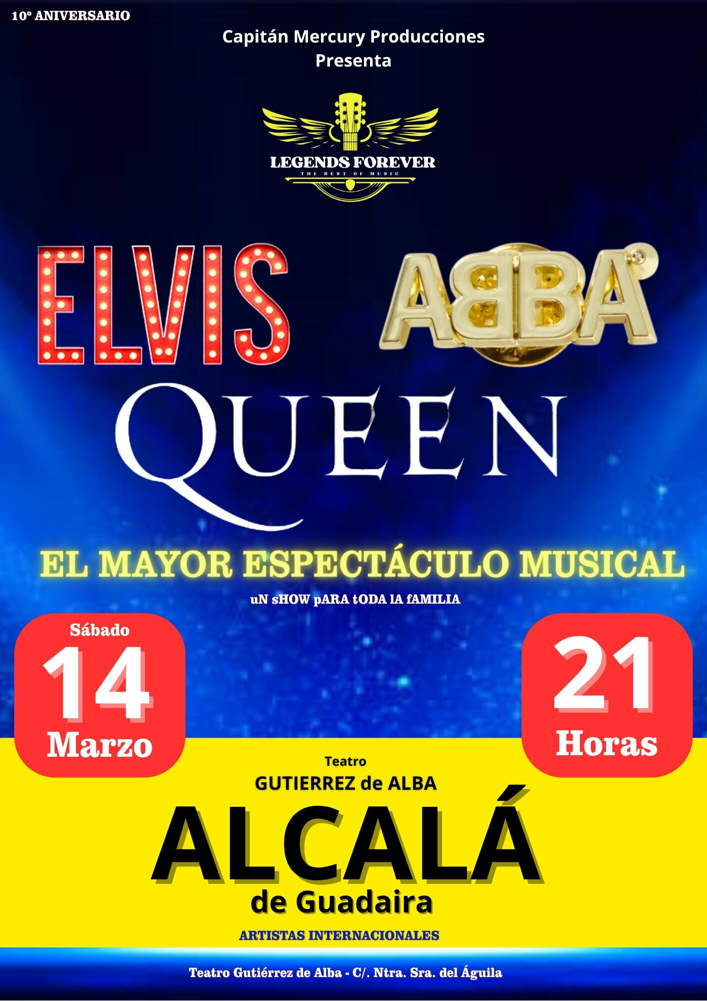 LEGENDS FOREVER - ELVIS ABBA QUEEN en ALCALÁ de GUADAIRA