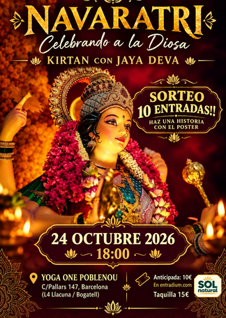 NAVARATRI - 3 HORAS - Kirtan con Jaya Deva (Harmonium)