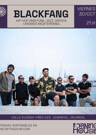 BlackFang: hip-hop con funk, jazz y groove mediterráneo en Burning House