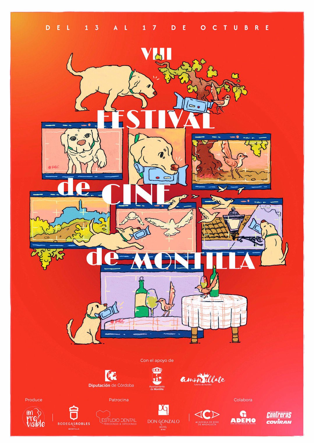 14 DE OCTUBRE – VIII FESTIVAL DE MICROCINE DE MONTILLA · 5 CORTOS + 5 VINOS