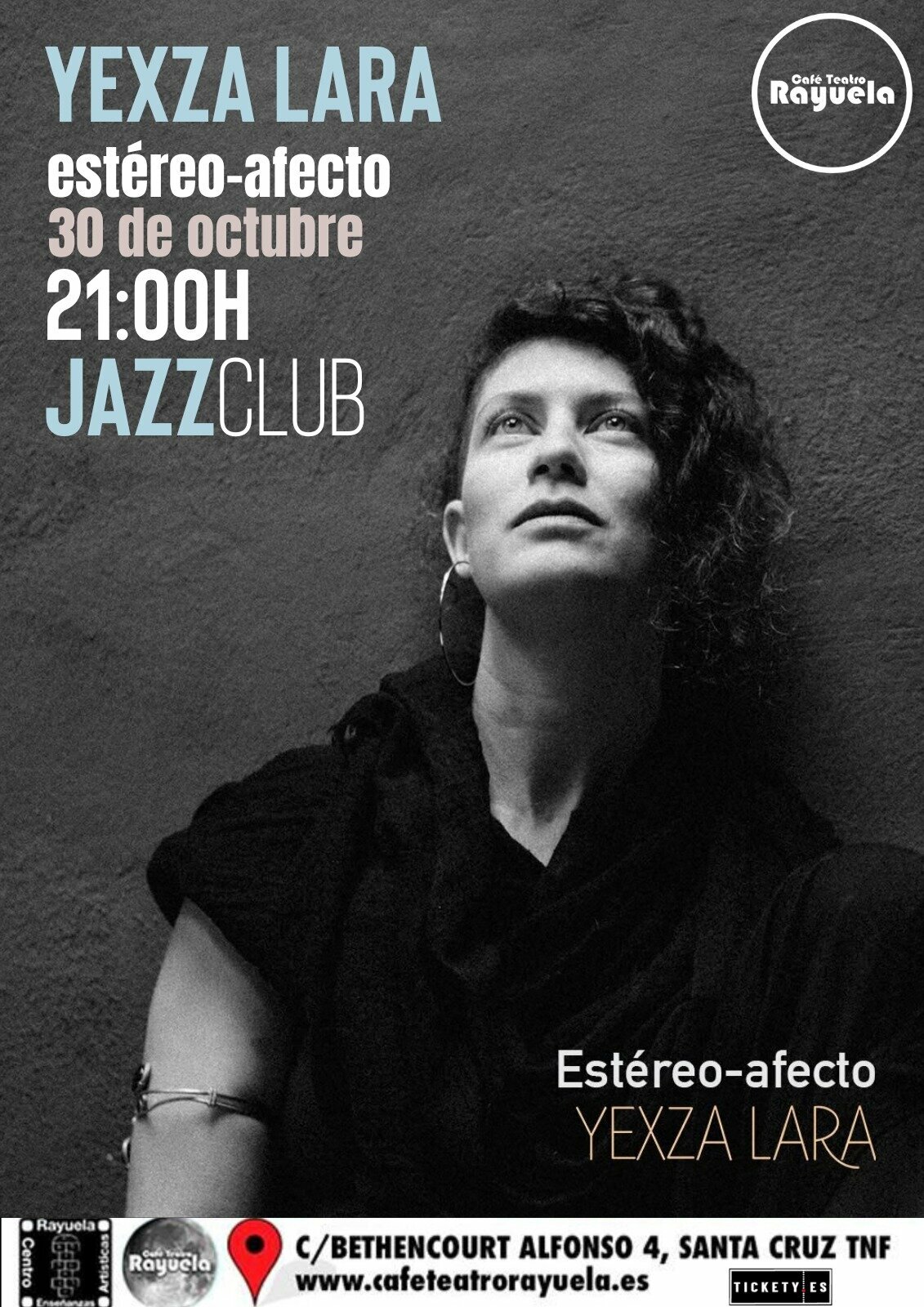 Yexza Lara ‘Estéreo-afecto’, en el Café Teatro Rayuela