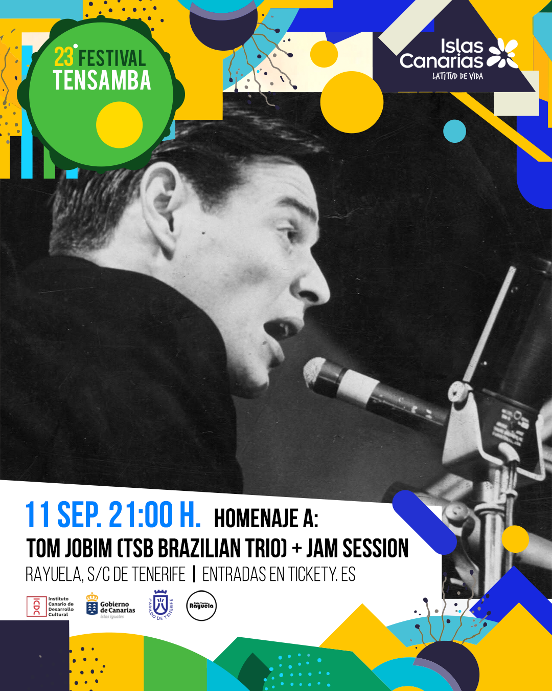 Homenaje a Tom Jobim + Jam Session, 23º Festival Tensamba 2026, en el Café Teatro Rayuela