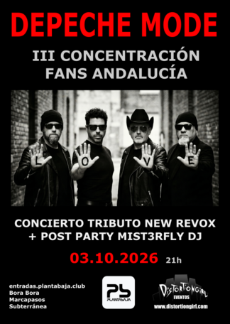 Compra entradas para Depeche Mode III Concentración Fans Andalucía, en ...