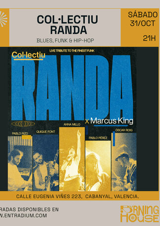 Col·lectiu Randa: tributo al funk con influencias de hip hop y blues en Burning House