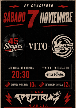 45singles + Vito + Vértigo Sonico