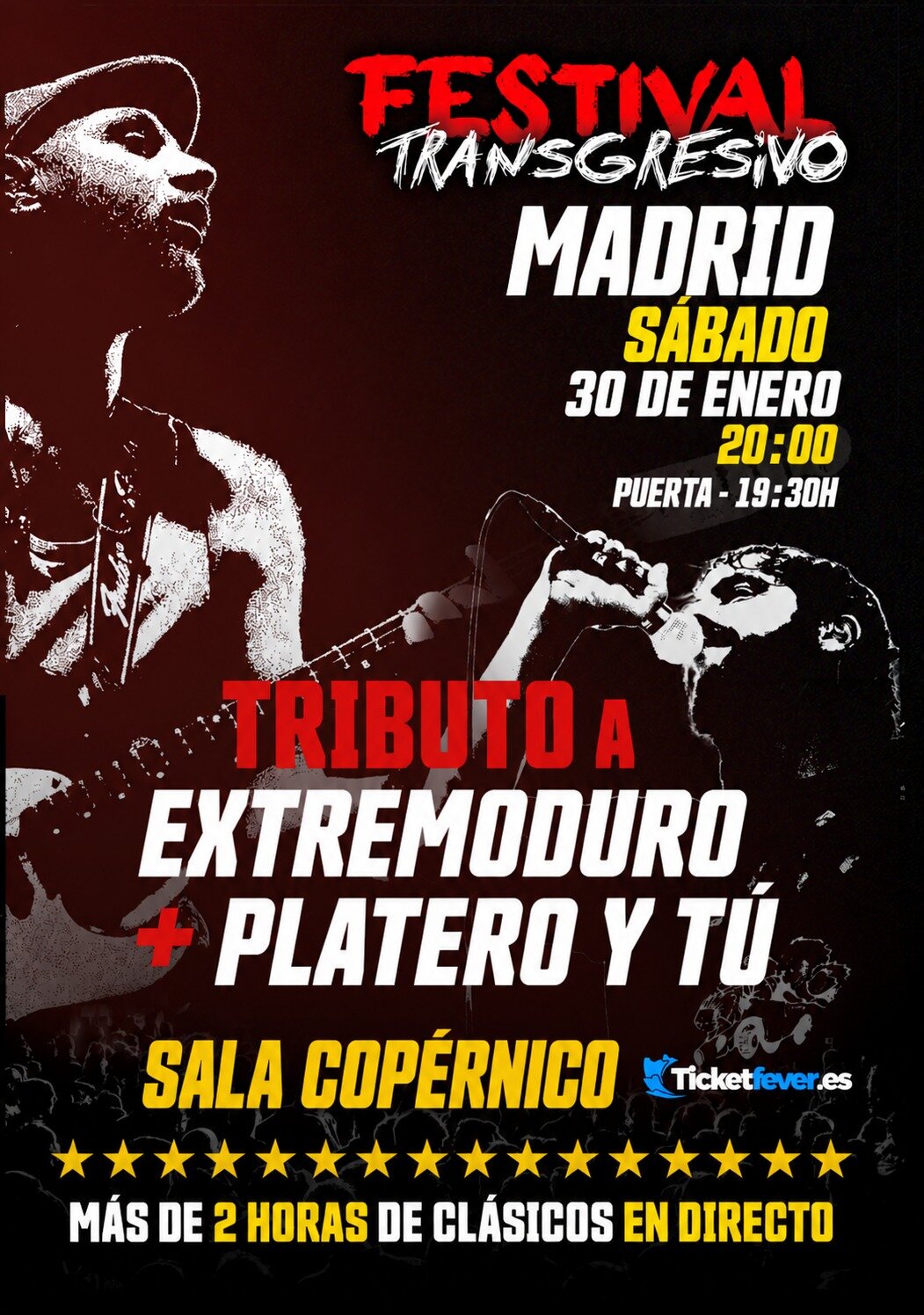 Tributo a Extremoduro y Platero y tú - Madrid - Sala Copérnico