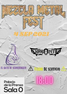 Mezcla metal fest sabado en Vivetick