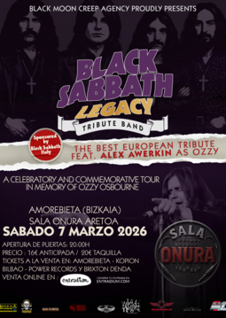 Compra entradas para BLACK SABBATH LEGACY en Bizkaia, en