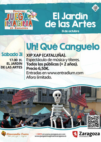 UH! QUÉ CANGUELO. EL JARDÍN DE LAS ARTES. Festival Juega e Imagina. Parque Deportivo Ebro. Zaragoza
