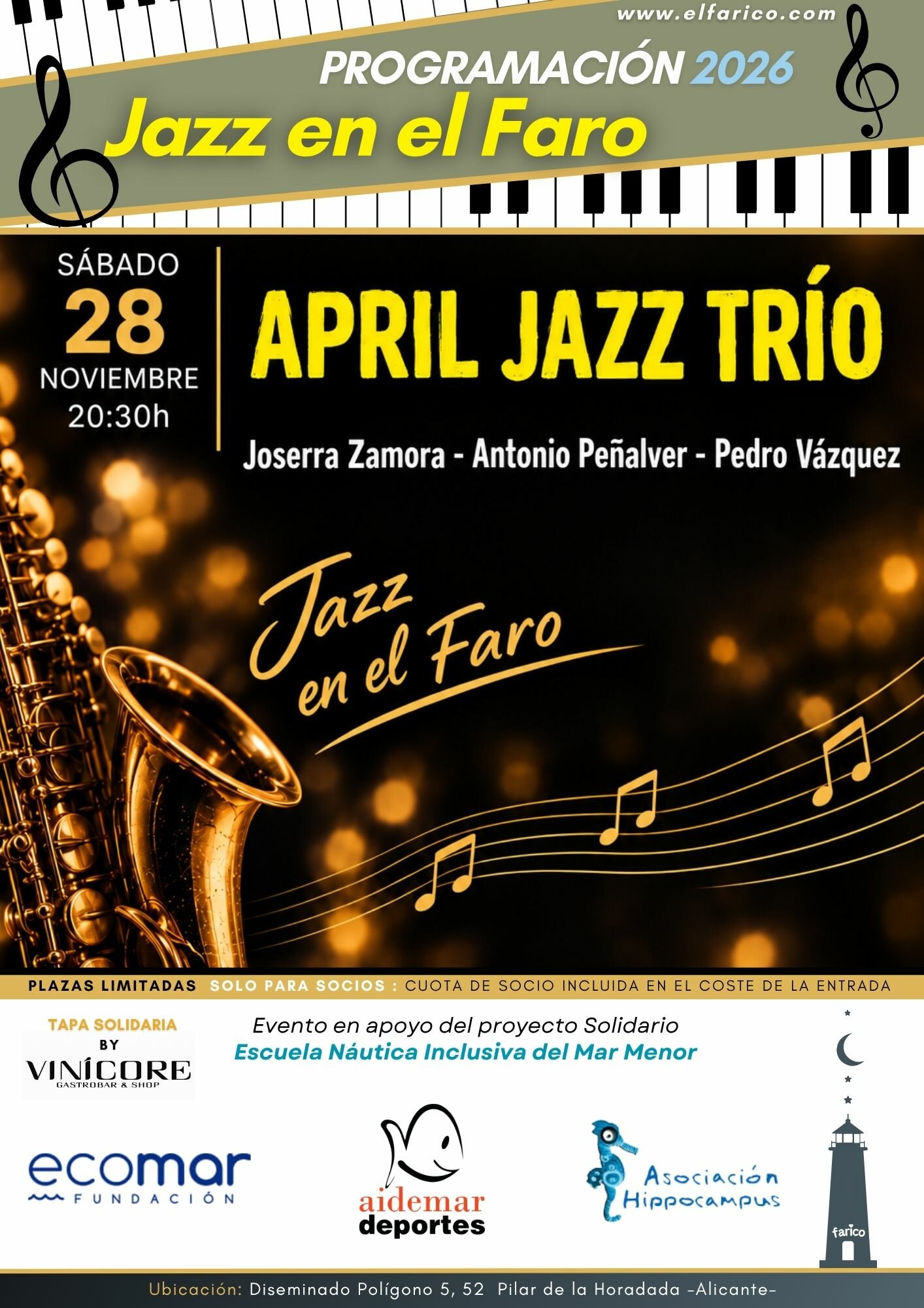 JAZZ EN EL FARO: APRIL JAZZ TRIO