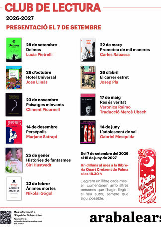 Club de lectura ARA Balears 2026-2027