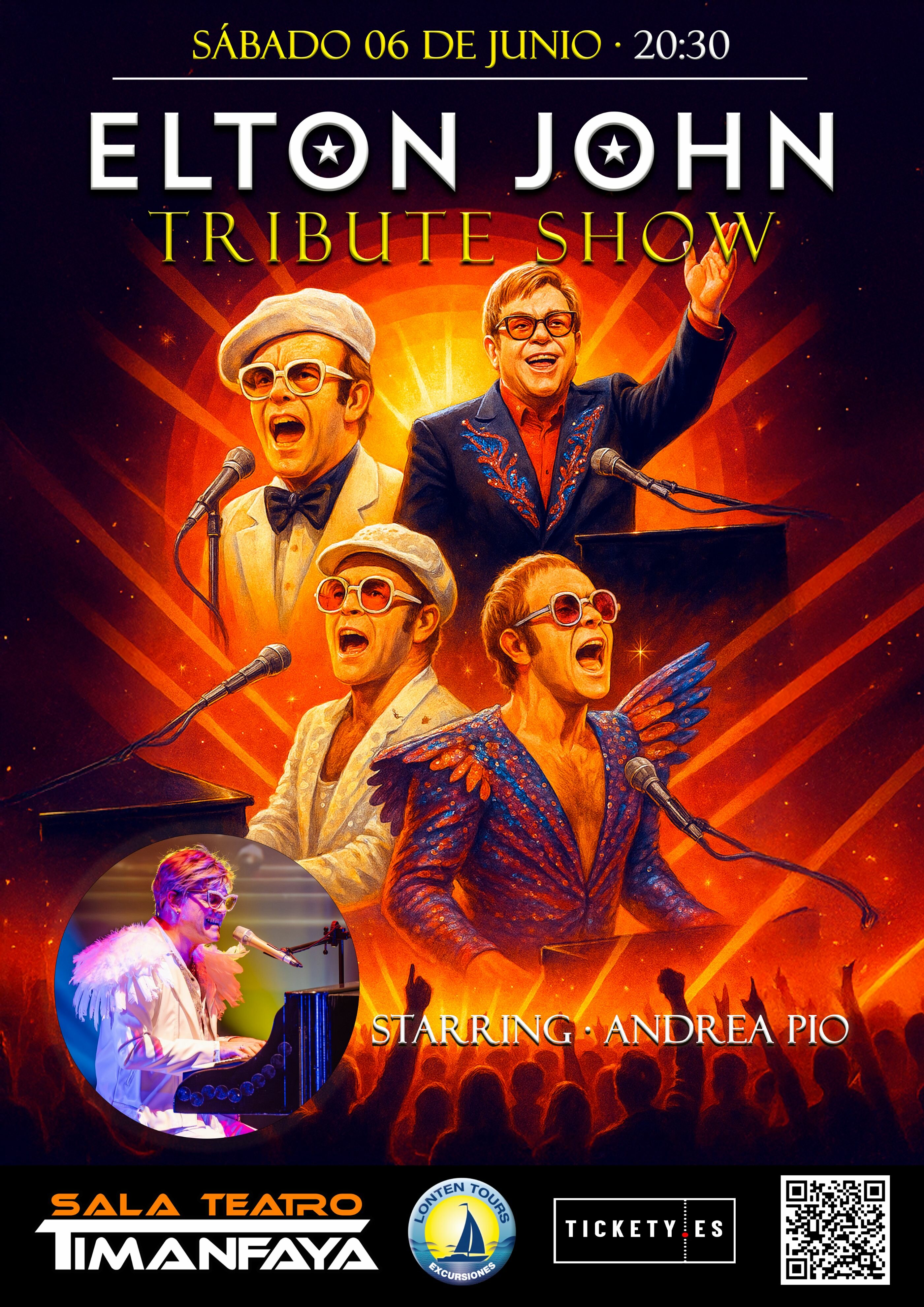 Elton John - Tribute Show, en la Sala Timanfaya