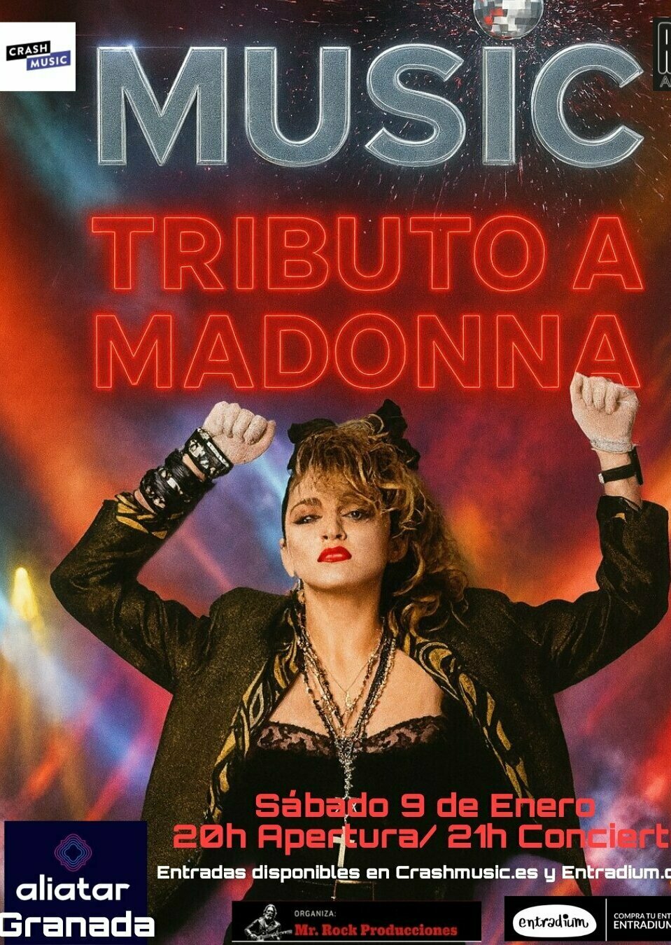Music Tributo a Madonna en Aliatar Granada