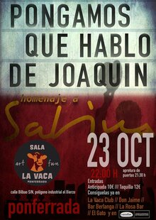 Event cartel sala la vaca 23 oct