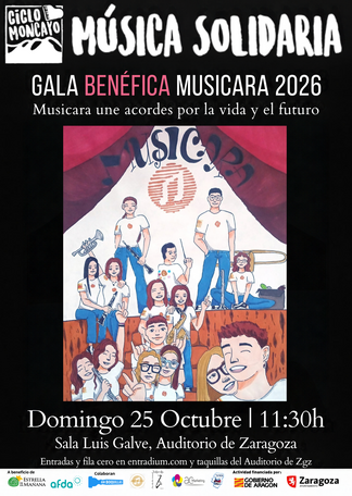 Gala benéfica musicara 2026. Musicara une acordes por la vida y el futuro