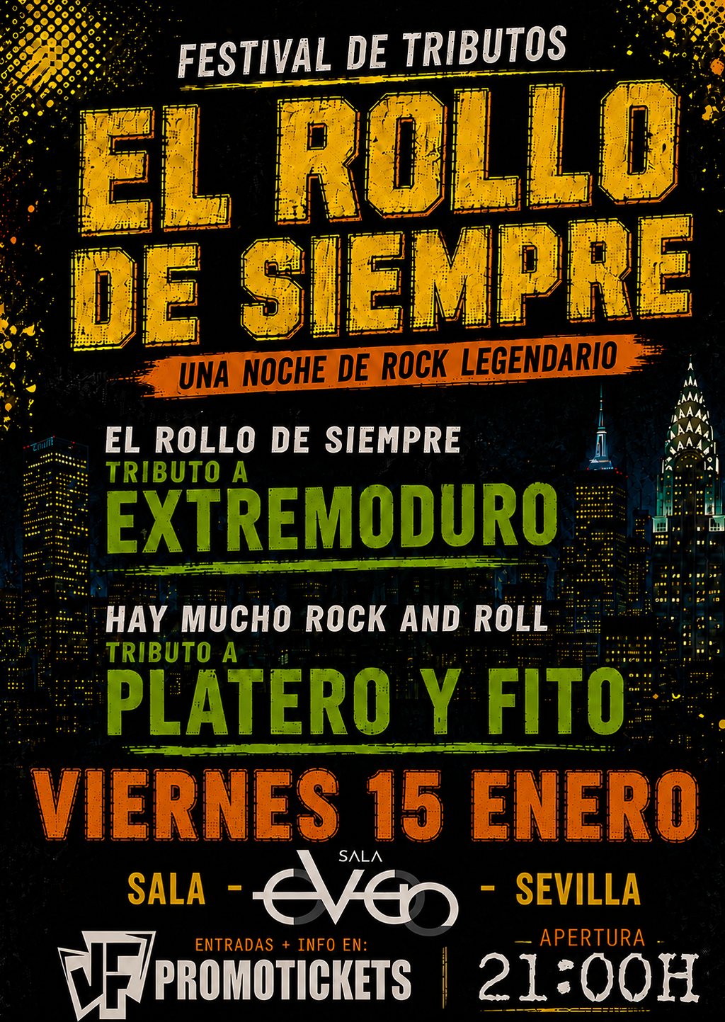 FESTIVAL EL ROLLO DE SIEMPRE -Tributos a EXTREMODURO Y PLATERO/FITO