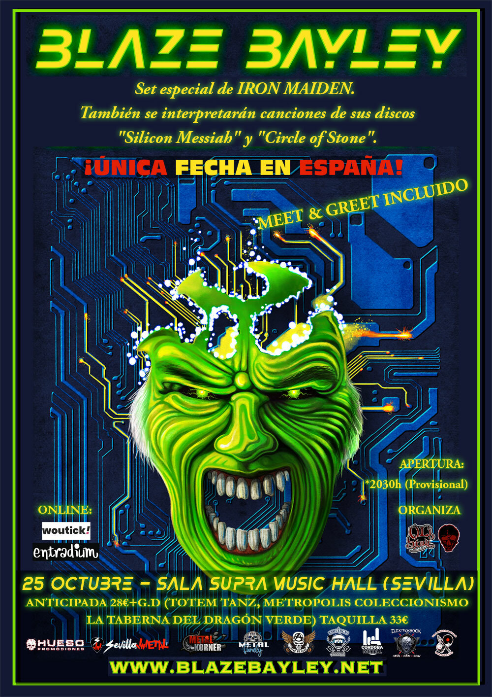 BLAZE BAYLEY EN SEVILLA (ÚNICA FECHA EN ESPAÑA)