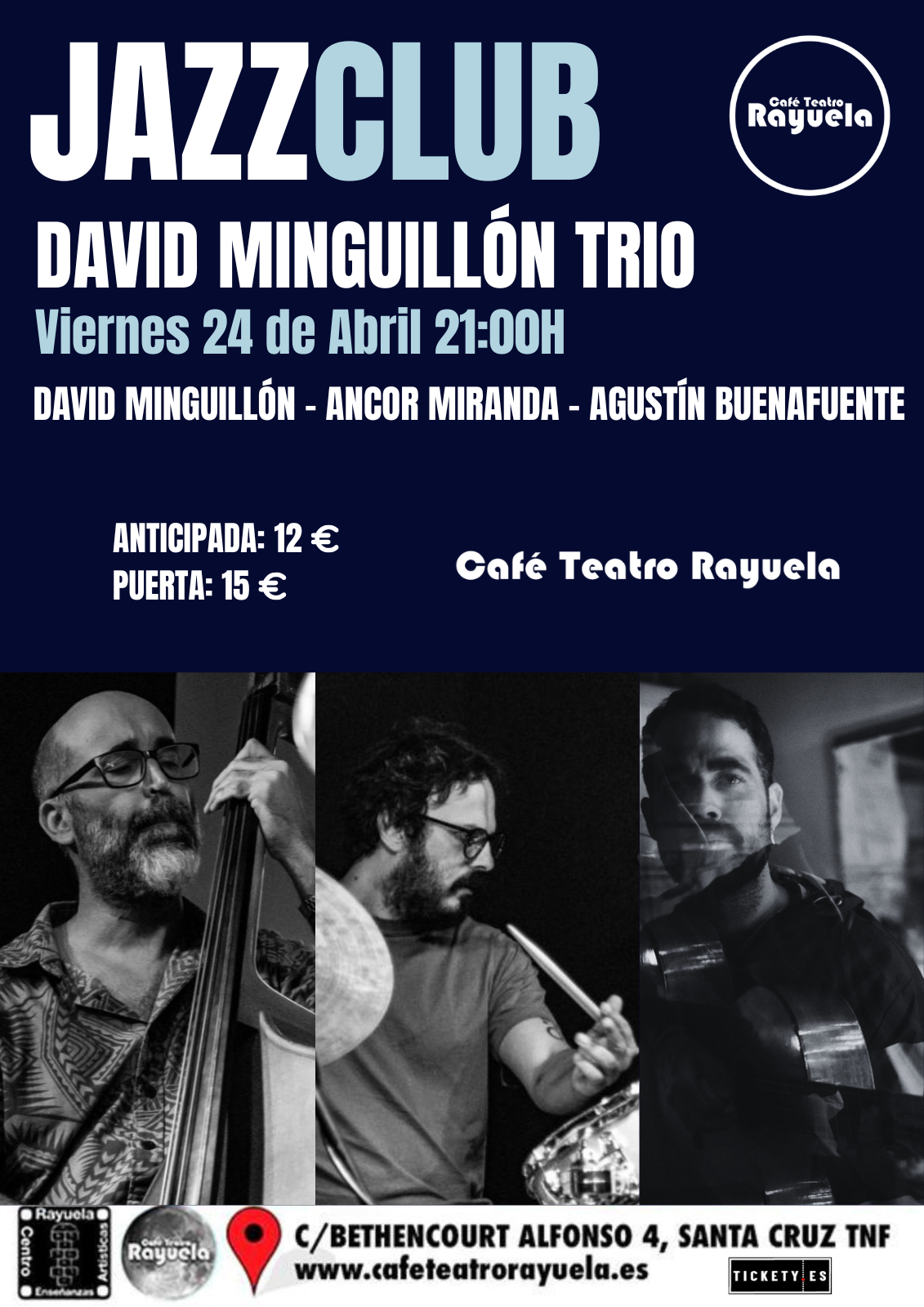 David Minguillón Trío, en el Café Teatro Rayuela