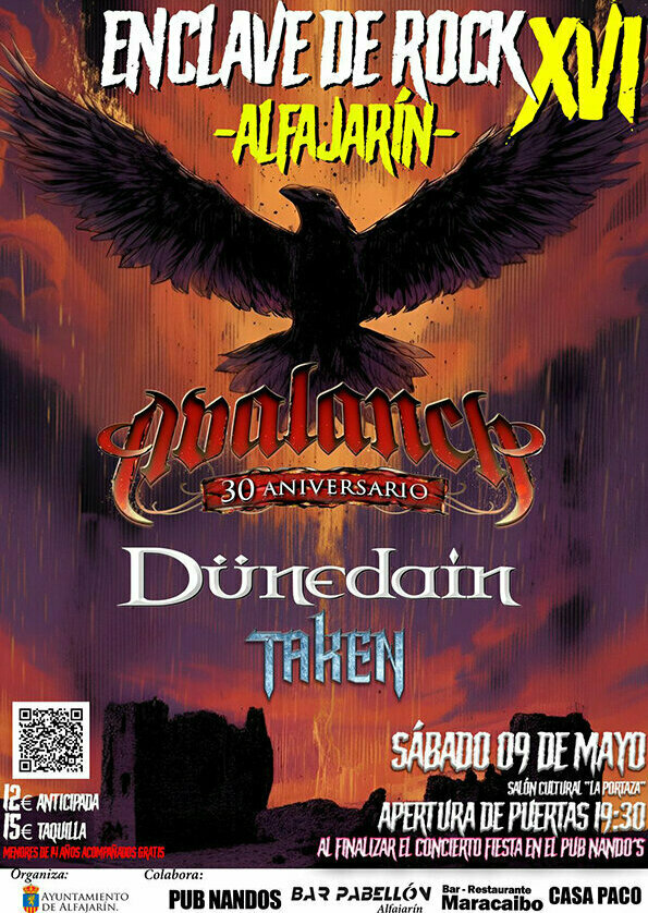 Compra entradas para XVI ENCLAVE DE ROCK. ALFAJARÍN., en Alfajarín
