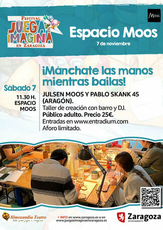 ¡MÁNCHATE LAS MANOS MIENTRAS BAILAS!. Julsen Moos y Pablo Skank 45. FESTIVAL JUEGA E IMAGINA. Espacio Moos