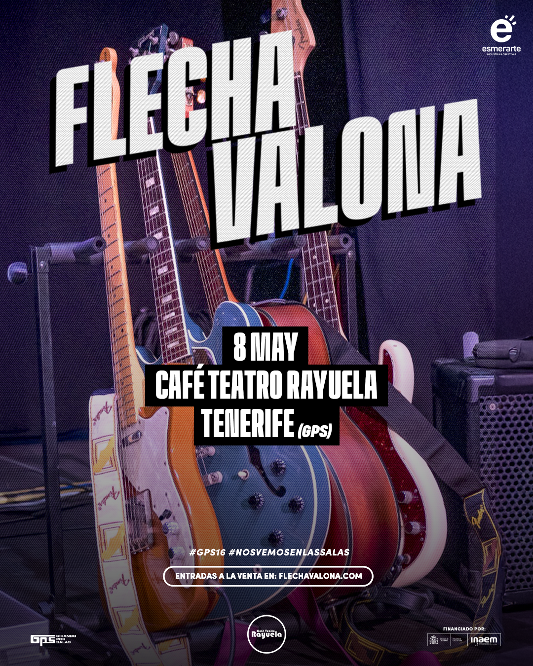 GPS16, Flecha Valona, en Santa Cruz de Tenerife, en el Café Teatro Rayuela