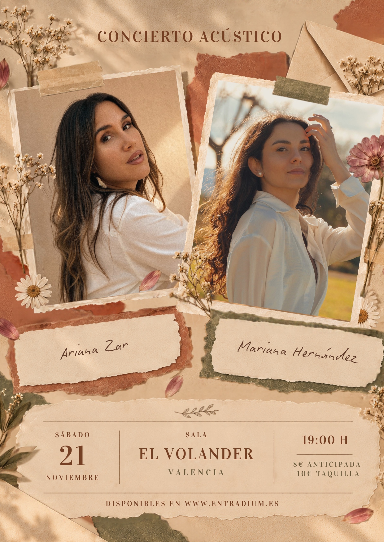 Ariana Zar i Mariana Hernández en acústic a El Volander
