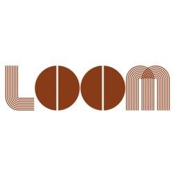Promoter l logo pequeno loom marron
